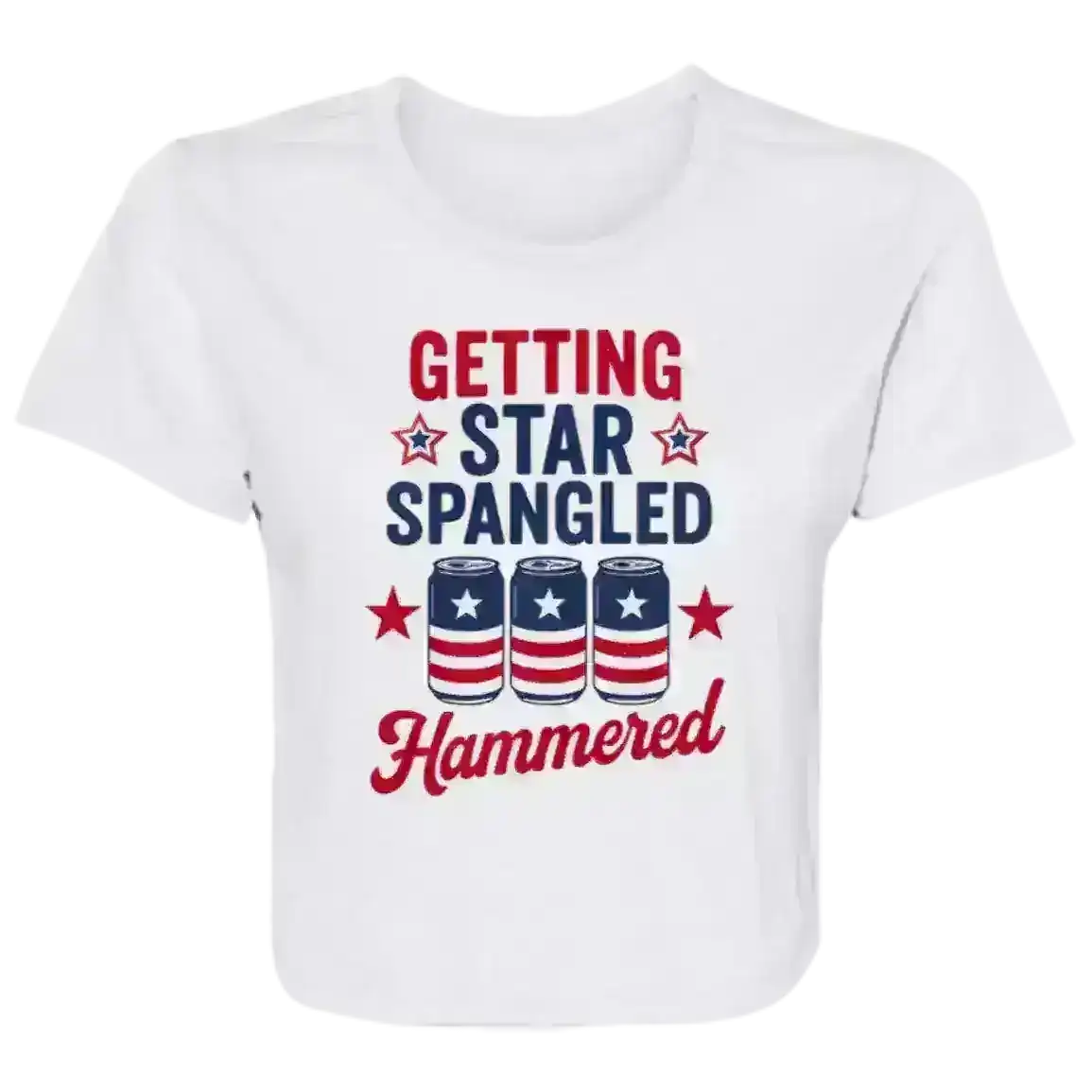 Star Spangled Hammered - Crop Top - Cady Creations