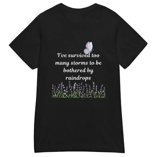 Survived Storms Butterfly Garden - Fitted Tee - Cady Creations