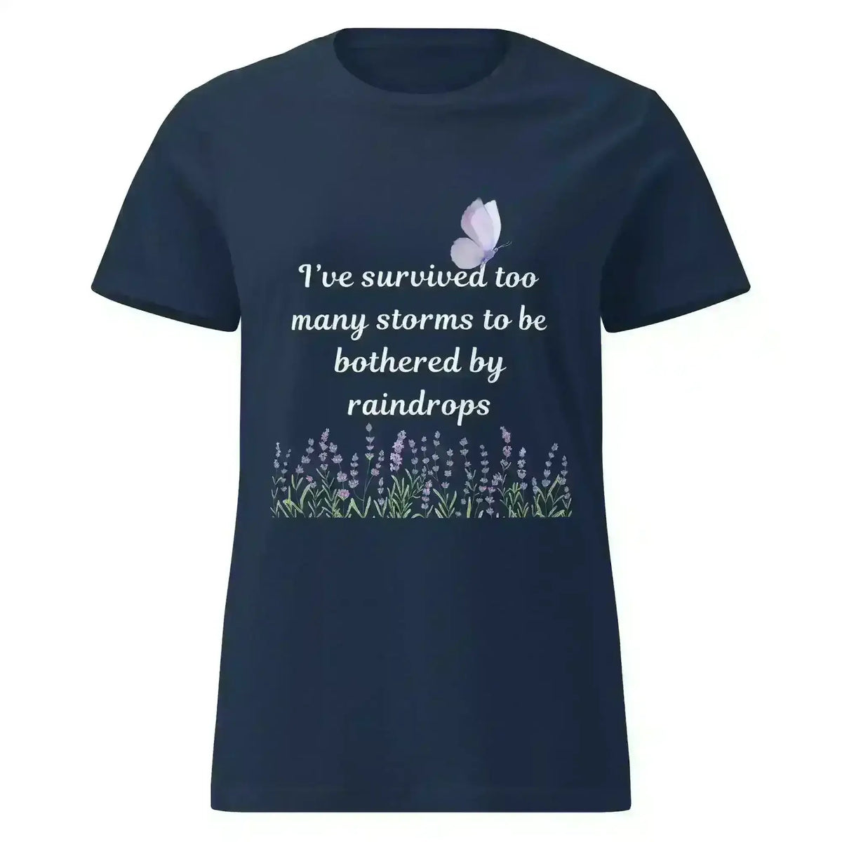 Survived Storms Butterfly Garden - Fitted Tee - Cady Creations