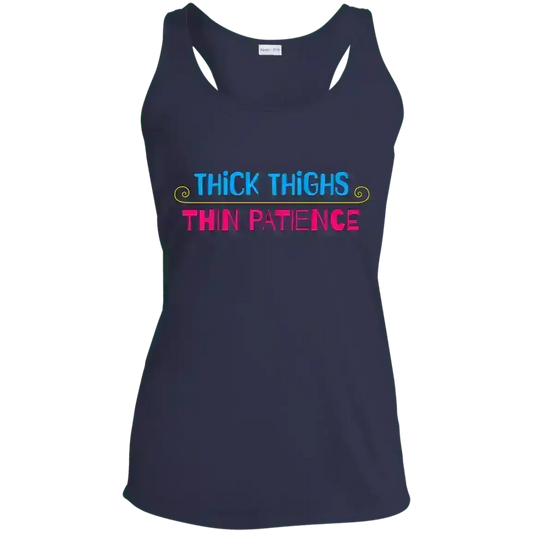 Thick Thighs Thin Patience Body Positive Racerback Tank - Cady Creations