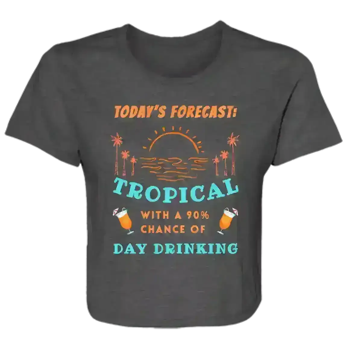 Today's Forecast Tropical - Crop Top - Cady Creations