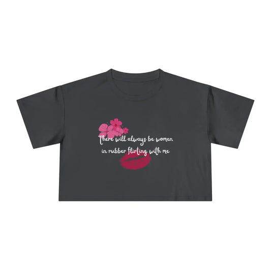Women In Rubber Flirting Rent Inspired - Crop Top - Cady Creations