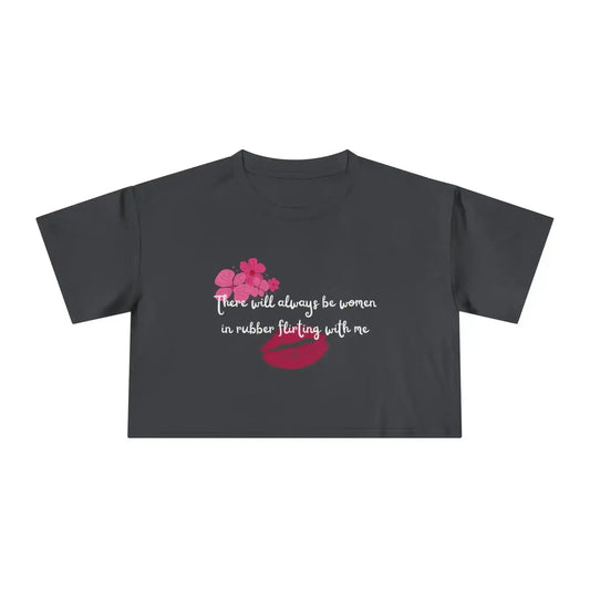 Women In Rubber Flirting Rent Inspired - Crop Top - Cady Creations