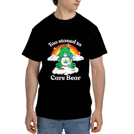 Too Stoned to Care Bear - Unisex Tee