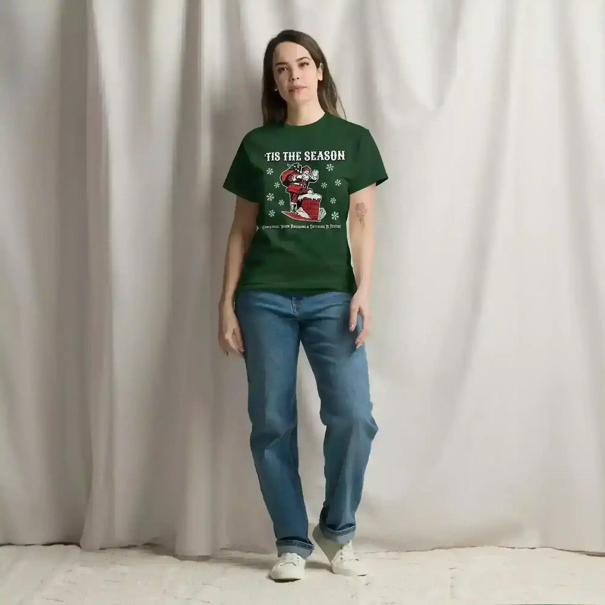 'Tis The Season When Breaking & Entering Is Festive Unisex Tee - Cady Creations