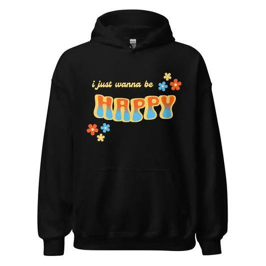 “I Just Wanna Be Happy” Andrew McMahon Lyric Inspired Pullover Hoodie - Cady Creations