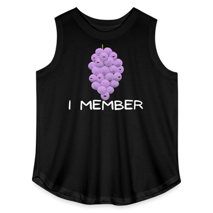I Member - Women’s Curvy Tank - black