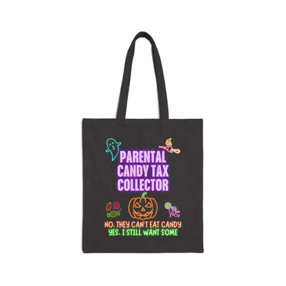 Parental Candy Tax Collector – Funny Trick-or-Treat Tote for Parents Neon Halloween Bag - Cady Creations