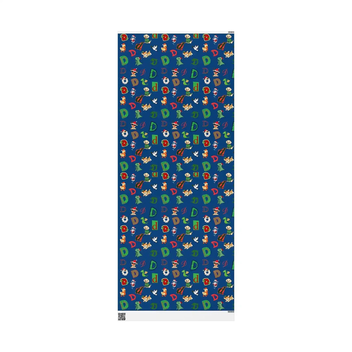 "D" Christmas Wrapping Paper – Alphabet Gift Swap Collection