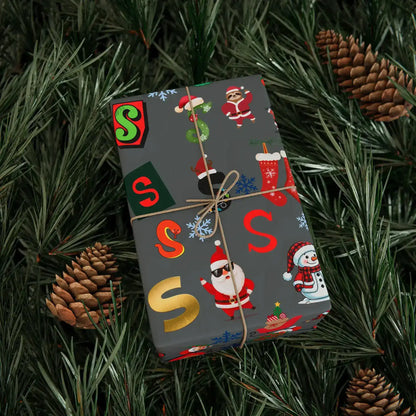 "S" Christmas Wrapping Paper – Alphabet Gift Swap Collection