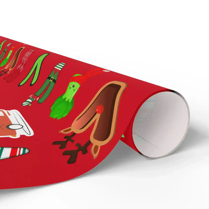 "V" Christmas Wrapping Paper – Alphabet Gift Swap Collection