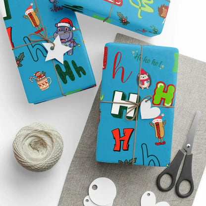 "H" Christmas Wrapping Paper – Alphabet Gift Swap Collection