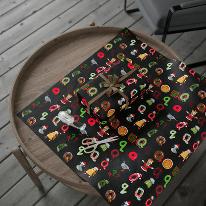 "Q" Christmas Wrapping Paper – Alphabet Gift Swap Collection