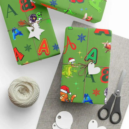"A" Christmas Wrapping Paper – Alphabet Gift Swap Collection