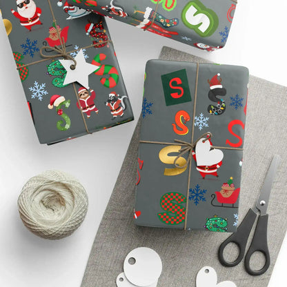 "S" Christmas Wrapping Paper – Alphabet Gift Swap Collection
