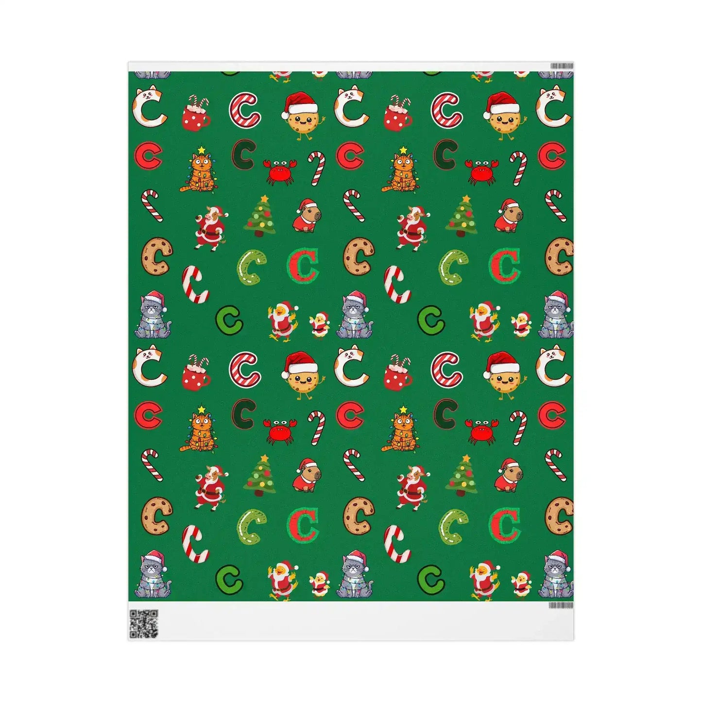 "C" Christmas Wrapping Paper – Alphabet Gift Swap Collection