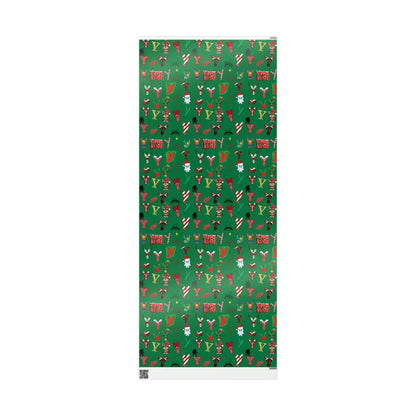 "Y" Yippee-Ki-Yay Christmas Wrapping Paper – Alphabet Gift Swap Collection
