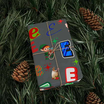 "E" Christmas Wrapping Paper – Alphabet Gift Swap Collection