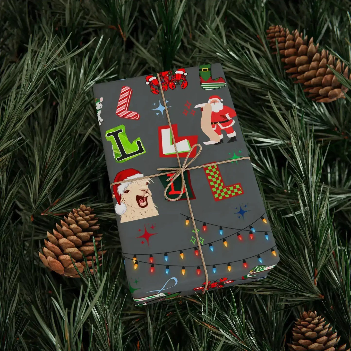 "L" Christmas Wrapping Paper – Alphabet Gift Swap Collection