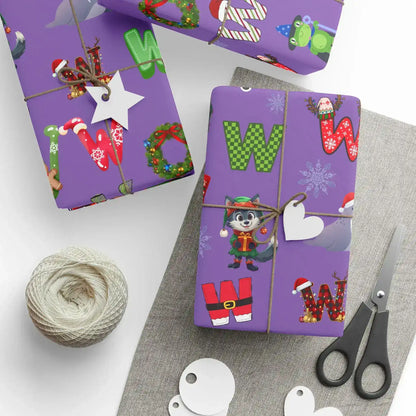 "W" Christmas Wrapping Paper – Alphabet Gift Swap Collection