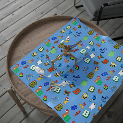 "B" Christmas Wrapping Paper – Alphabet Gift Swap Collection