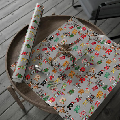 "R" Christmas Wrapping Paper – Alphabet Gift Swap Collection