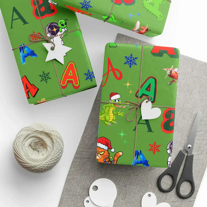 "A" Christmas Wrapping Paper – Alphabet Gift Swap Collection