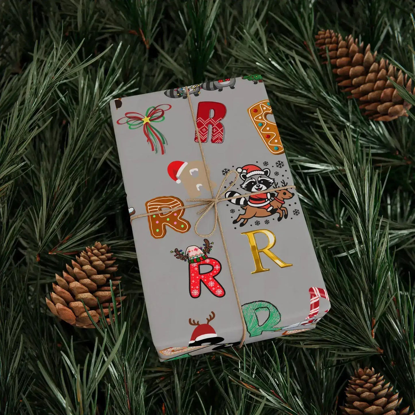 "R" Christmas Wrapping Paper – Alphabet Gift Swap Collection