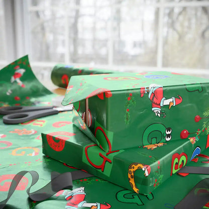"G" Christmas Wrapping Paper – Alphabet Gift Swap Collection