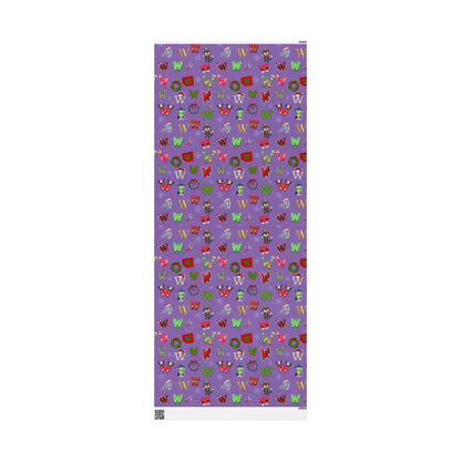 "W" Christmas Wrapping Paper – Alphabet Gift Swap Collection