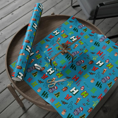 "H" Christmas Wrapping Paper – Alphabet Gift Swap Collection