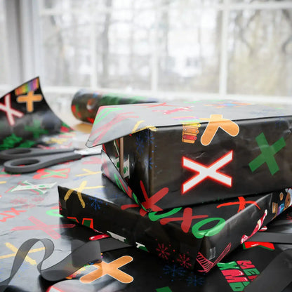 "X" Christmas Wrapping Paper – Alphabet Gift Swap Collection
