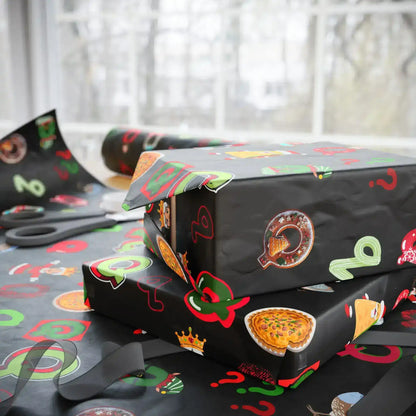 "Q" Christmas Wrapping Paper – Alphabet Gift Swap Collection