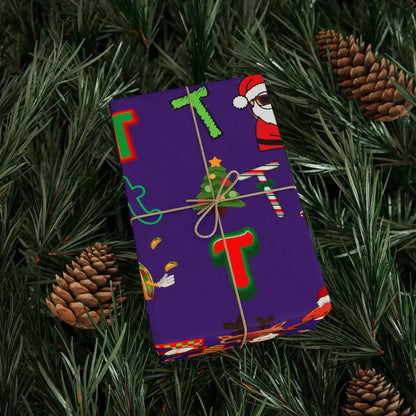 "T" Christmas Wrapping Paper – Alphabet Gift Swap Collection