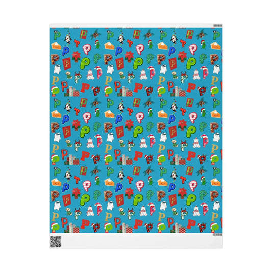 "P" Christmas Wrapping Paper – Alphabet Gift Swap Collection