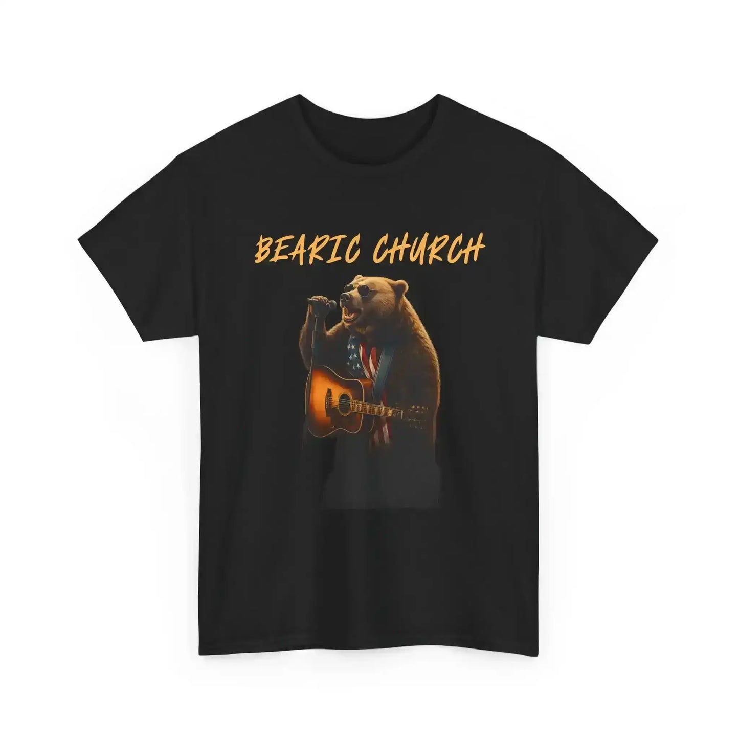 Bearic Church Guitar Bear Band Tee — Custom Design Request