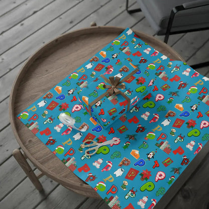 "P" Christmas Wrapping Paper – Alphabet Gift Swap Collection