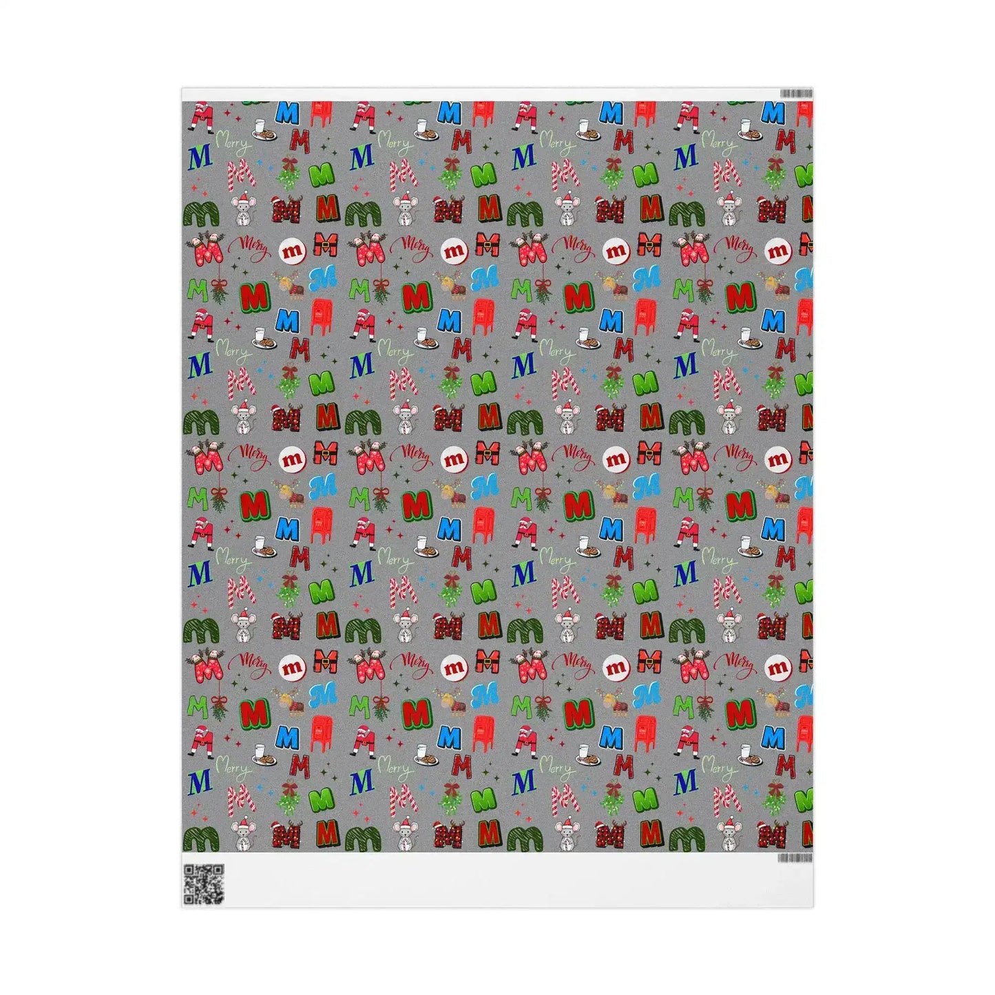 "M" Christmas Wrapping Paper – Alphabet Gift Swap Collection