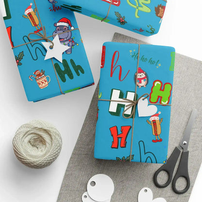 "H" Christmas Wrapping Paper – Alphabet Gift Swap Collection