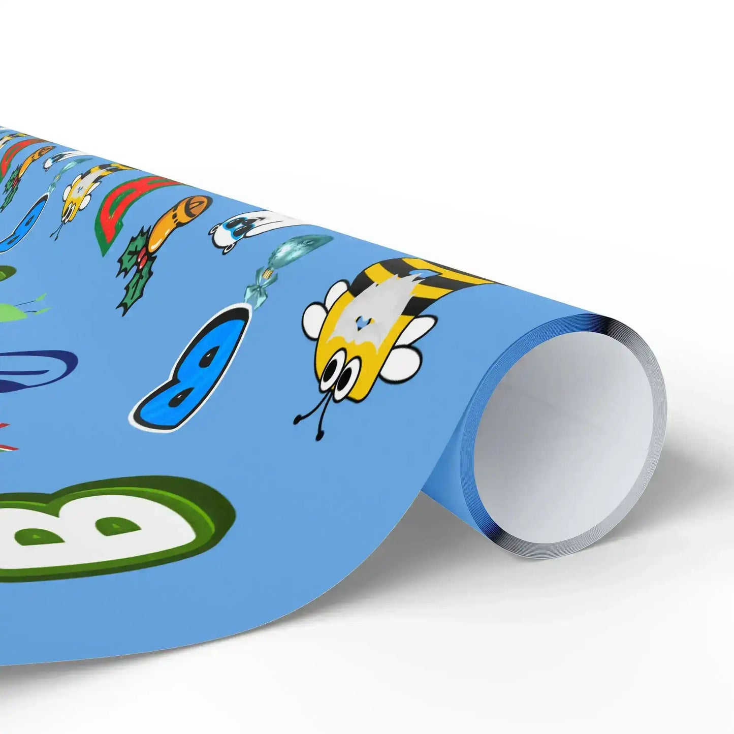 "B" Christmas Wrapping Paper – Alphabet Gift Swap Collection