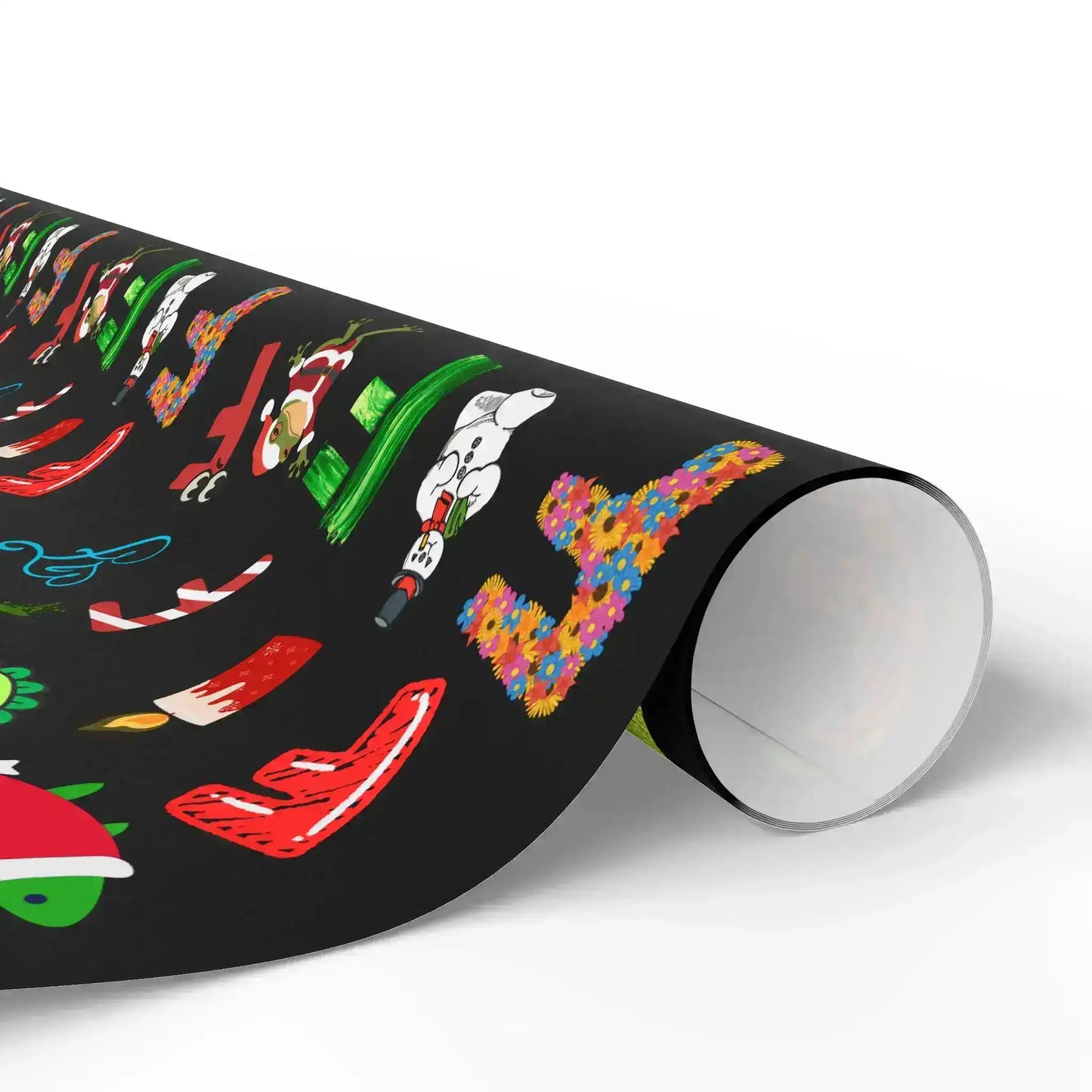 "F" Christmas Wrapping Paper – Alphabet Gift Swap Collection