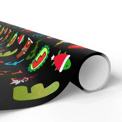 "F" Christmas Wrapping Paper – Alphabet Gift Swap Collection