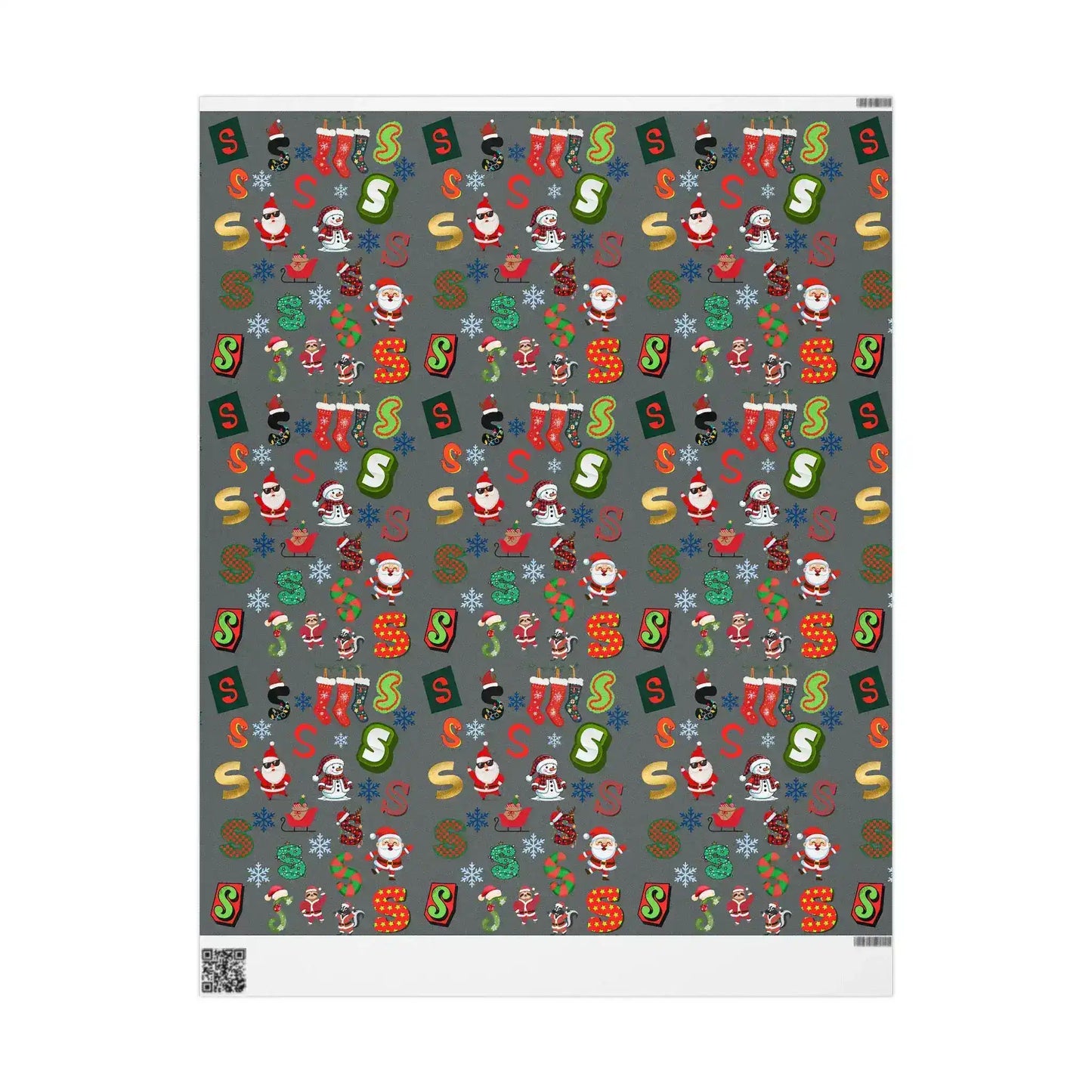 "S" Christmas Wrapping Paper – Alphabet Gift Swap Collection