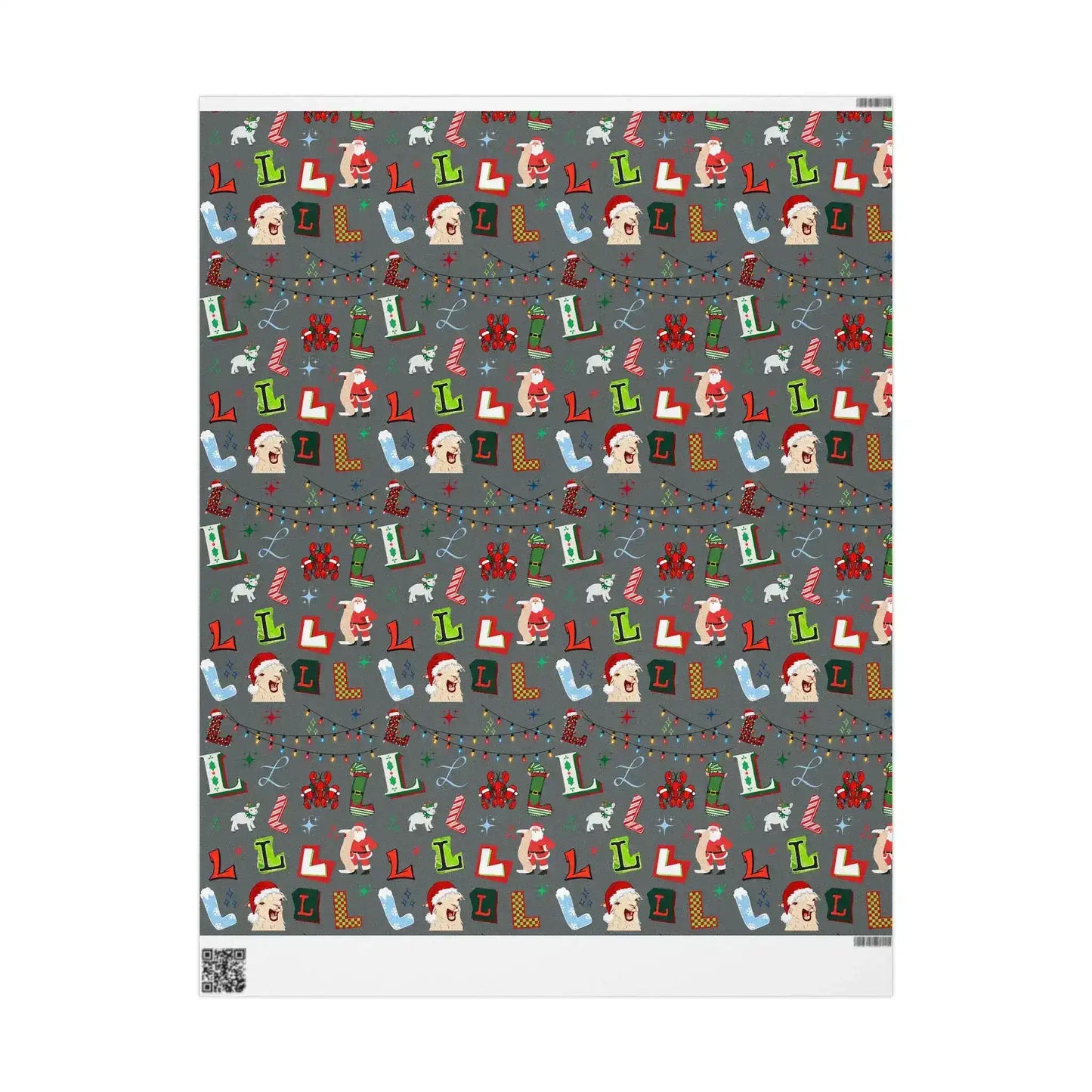"L" Christmas Wrapping Paper – Alphabet Gift Swap Collection