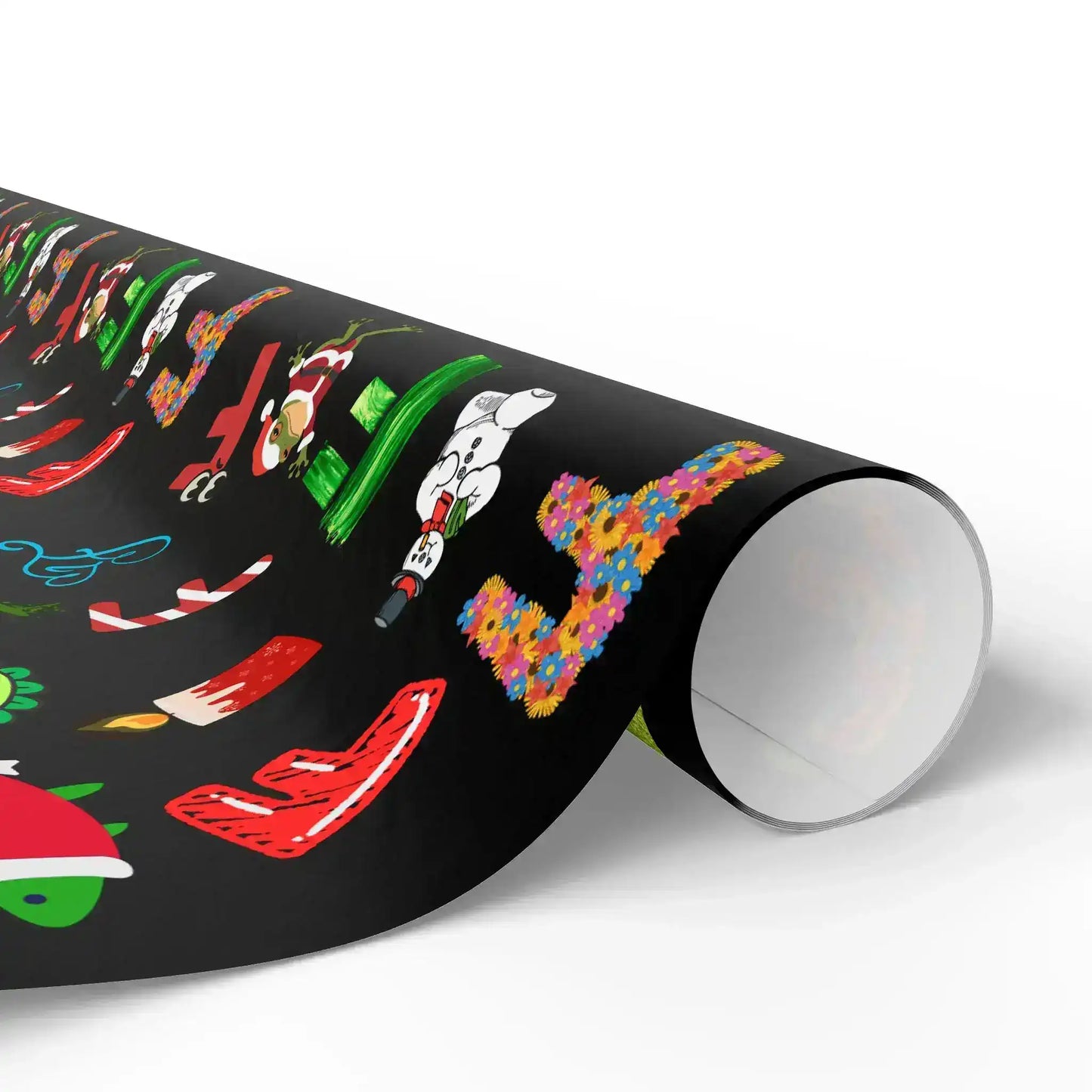 "F" Christmas Wrapping Paper – Alphabet Gift Swap Collection