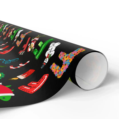 "F" Christmas Wrapping Paper – Alphabet Gift Swap Collection