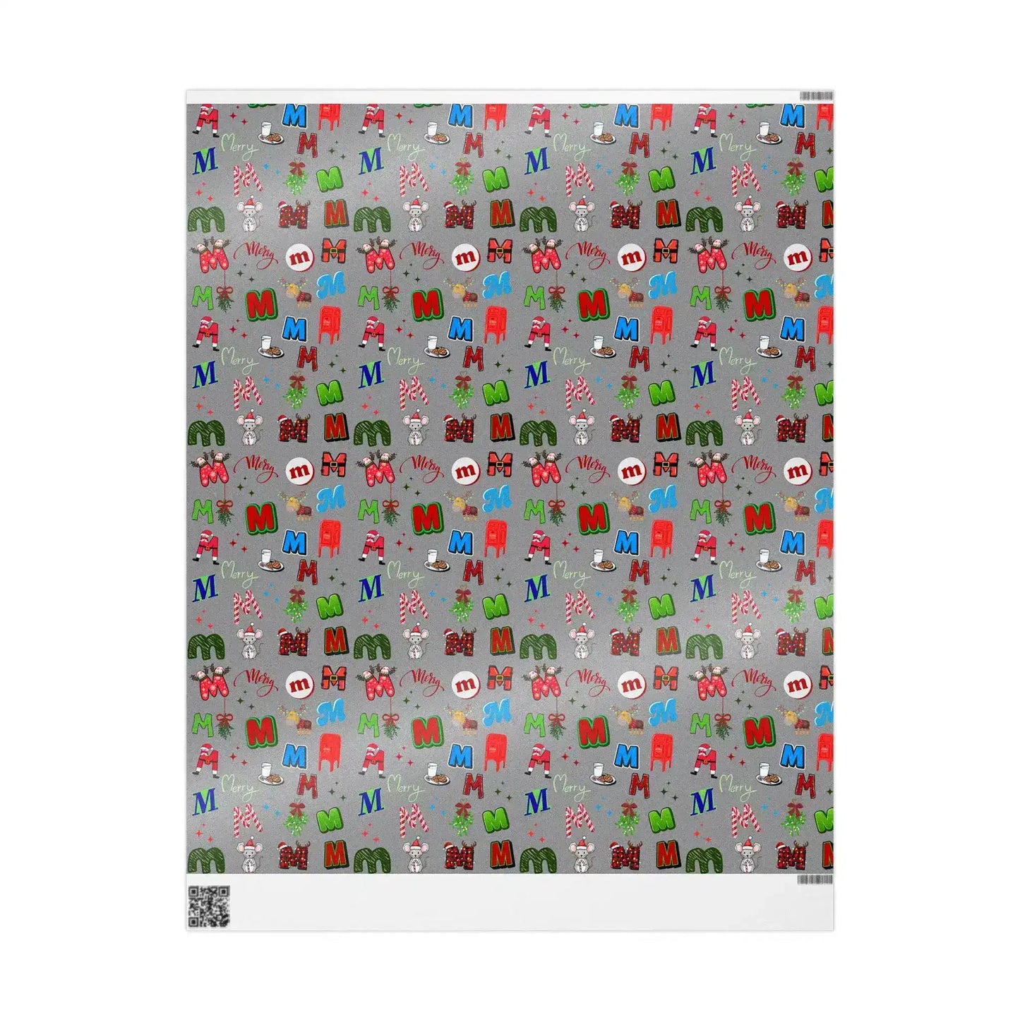 "M" Christmas Wrapping Paper – Alphabet Gift Swap Collection