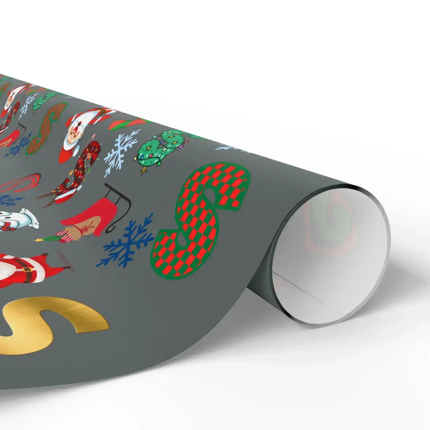 "S" Christmas Wrapping Paper – Alphabet Gift Swap Collection
