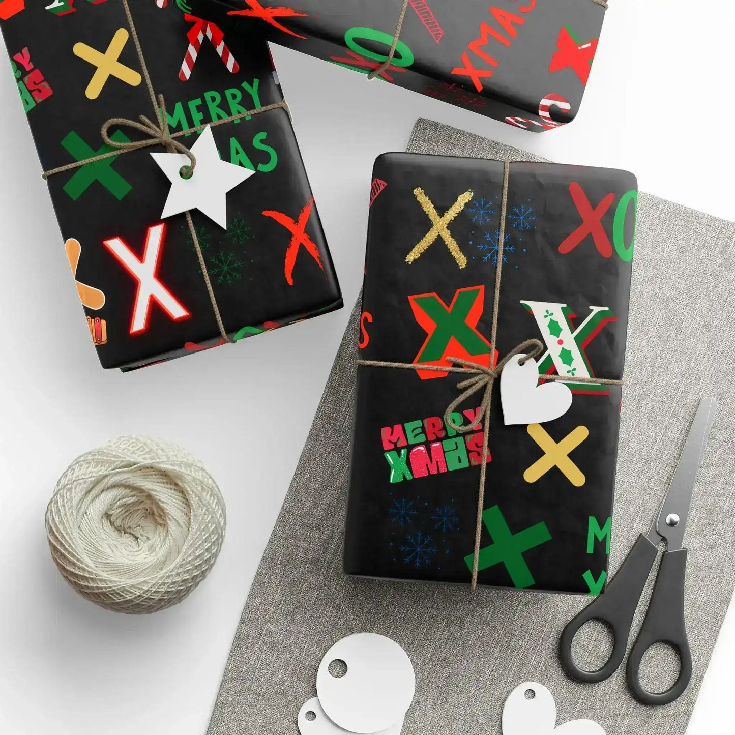 "X" Christmas Wrapping Paper – Alphabet Gift Swap Collection