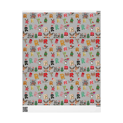 "R" Christmas Wrapping Paper – Alphabet Gift Swap Collection